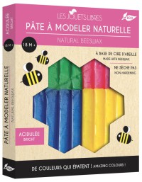 Pâte à modeler cire d'abeille - 4 couleurs acidulées Pâte à modeler cire d'abeille - 4 couleurs acidulées