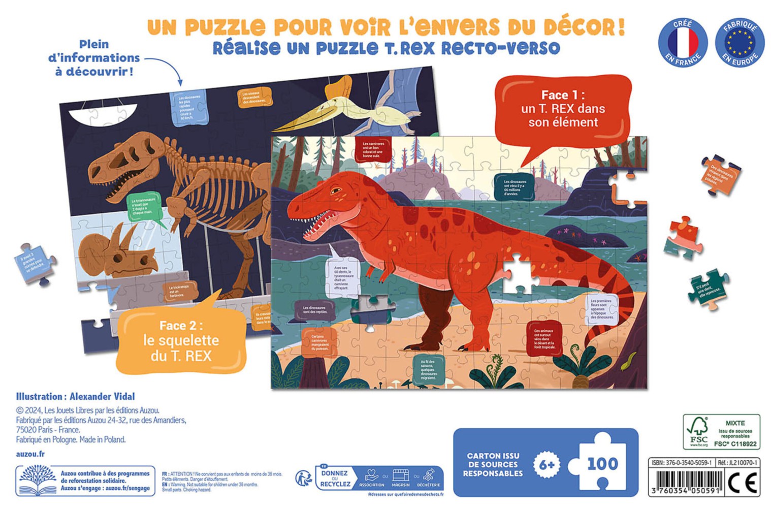 Mon Puzzle Recto-Verso T-Rex