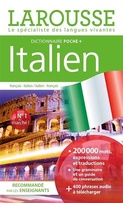 ITALIEN, DICTIONNAIRE POCHE + : FRANCAIS-ITALIEN, ITALIEN-FRANCAIS