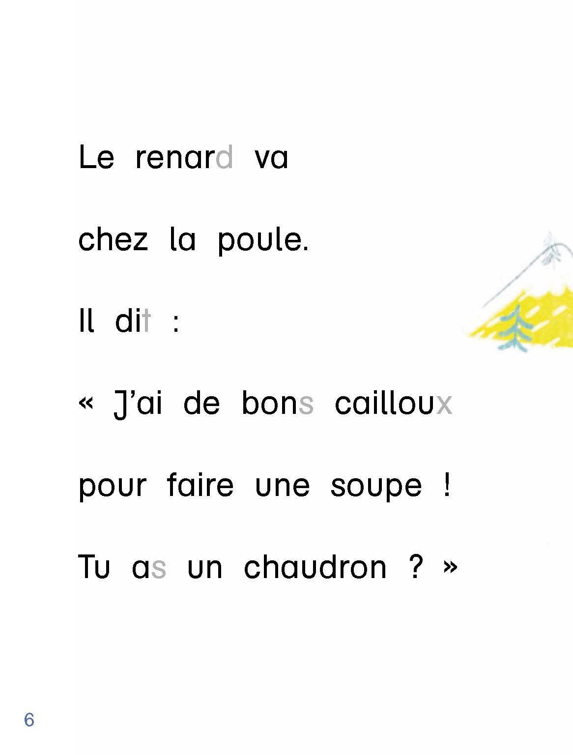 LA SOUPE AUX CAILLOUX - JE RENTRE EN CP T20 