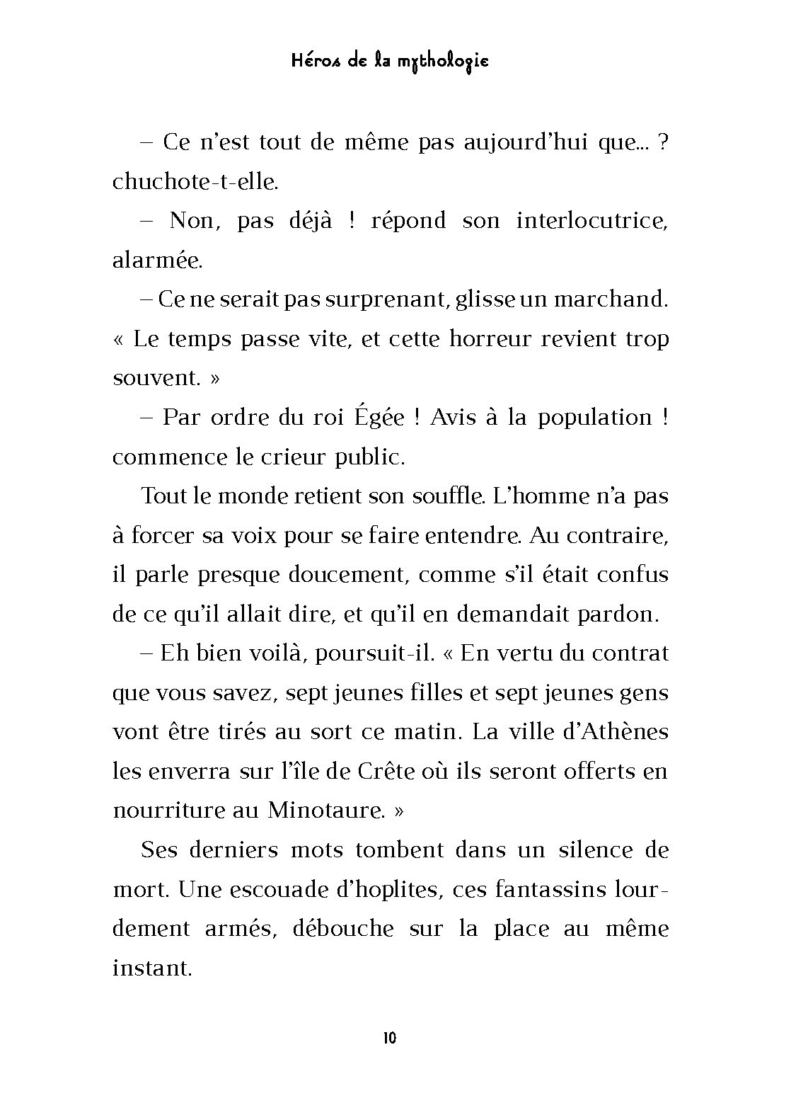 THESEE ET LE MINOTAURE - HEROS DE LA MYTHOLOGIE T1
