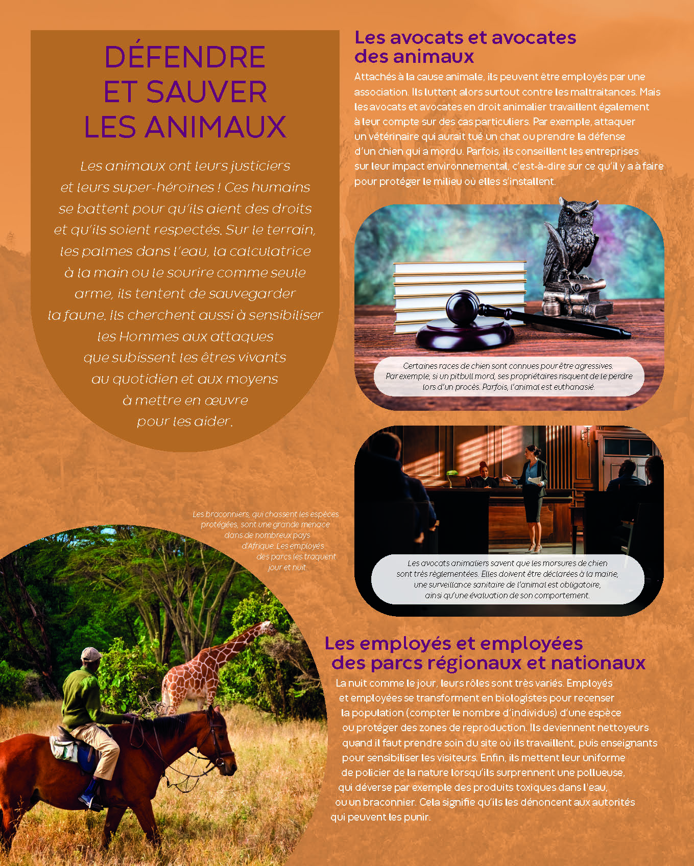 TRAVAILLER AVEC LES ANIMAUX