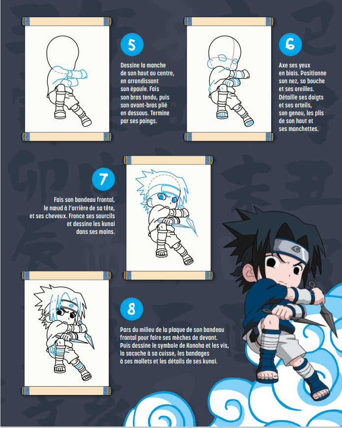 APPRENDS A DESSINER NARUTO : CHIBIS
