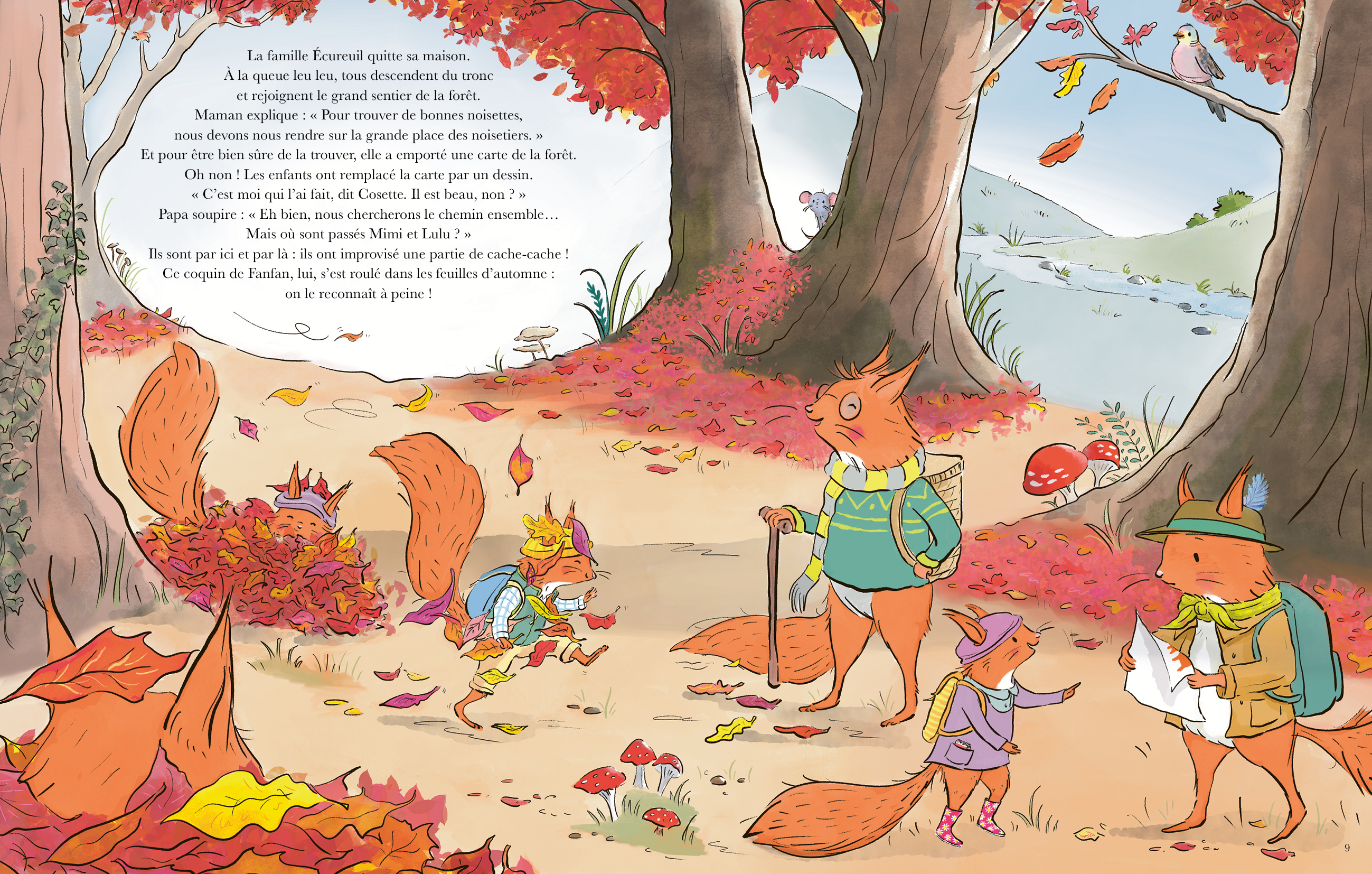 LA GRANDE CUEILLETTE DE LA FAMILLE ECUREUIL