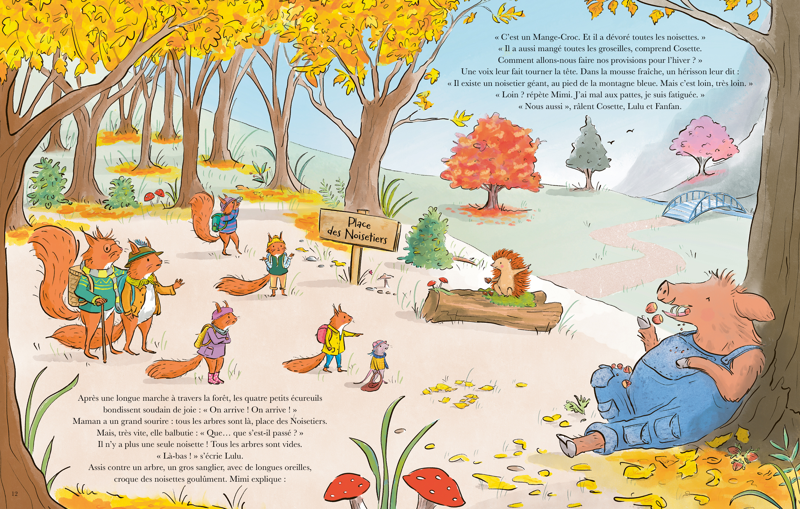 LA GRANDE CUEILLETTE DE LA FAMILLE ECUREUIL LA GRANDE CUEILLETTE DE LA FAMILLE ECUREUIL