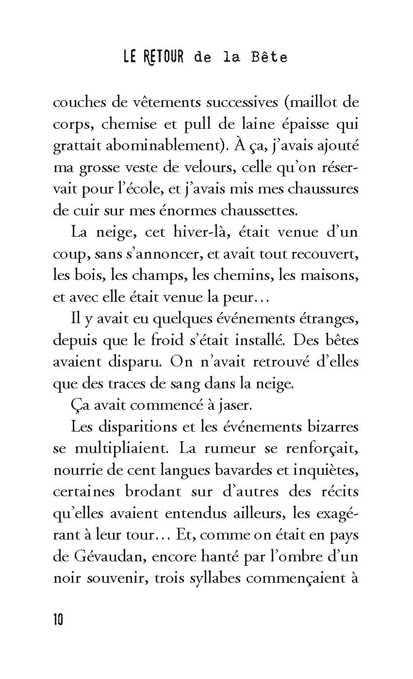 LE RETOUR DE LA BETE