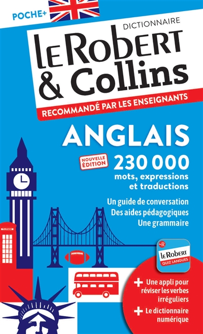 LE ROBERT & COLLINS ANGLAIS POCHE + : FRANCAIS-ANGLAIS, ANGLAIS-FRANCAIS
