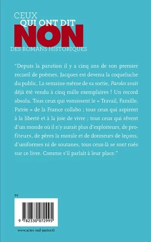 JACQUES PREVERT : "NON A L