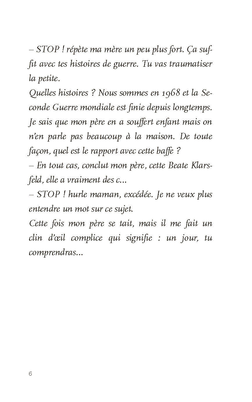 BEATE ET SERGE KLARSFELD : NON A L