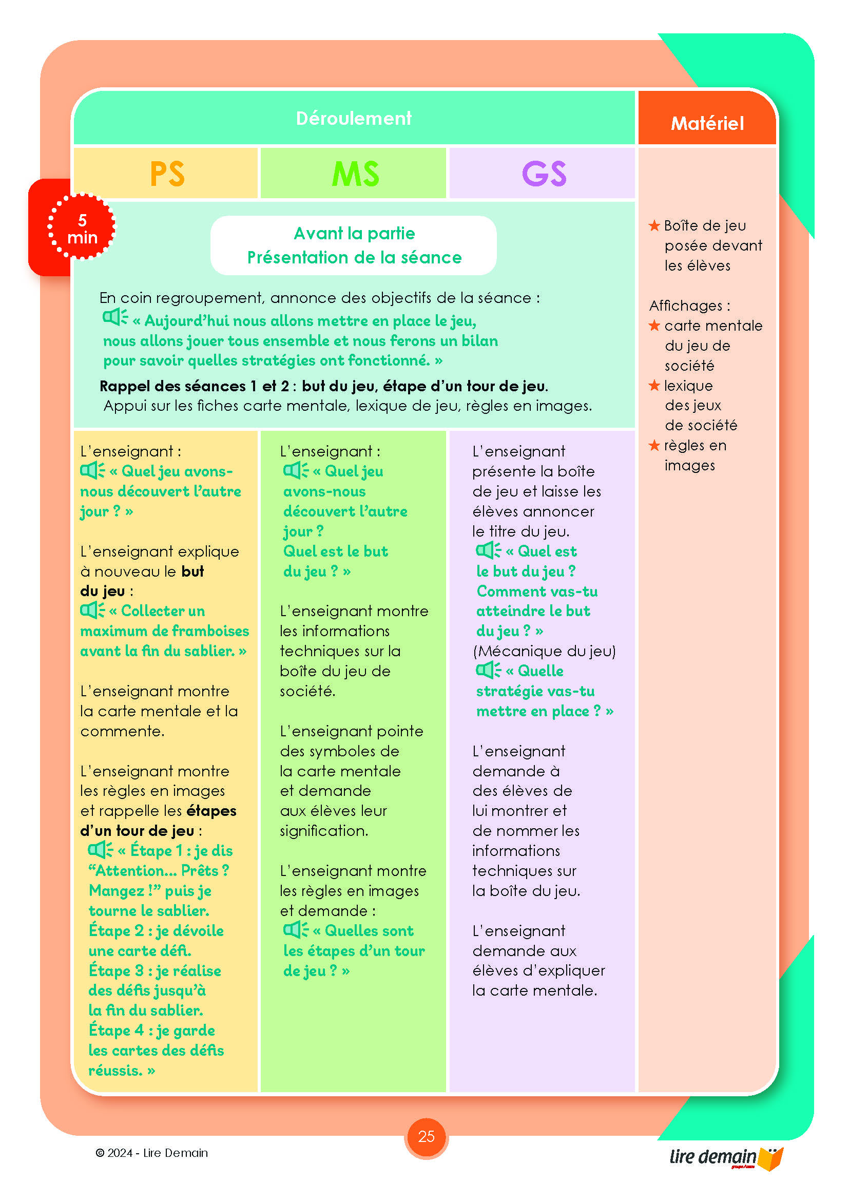 APJS : ATTENTION... PRETS ? MANGEZ ! : 1 FICHIER + 1 JEU