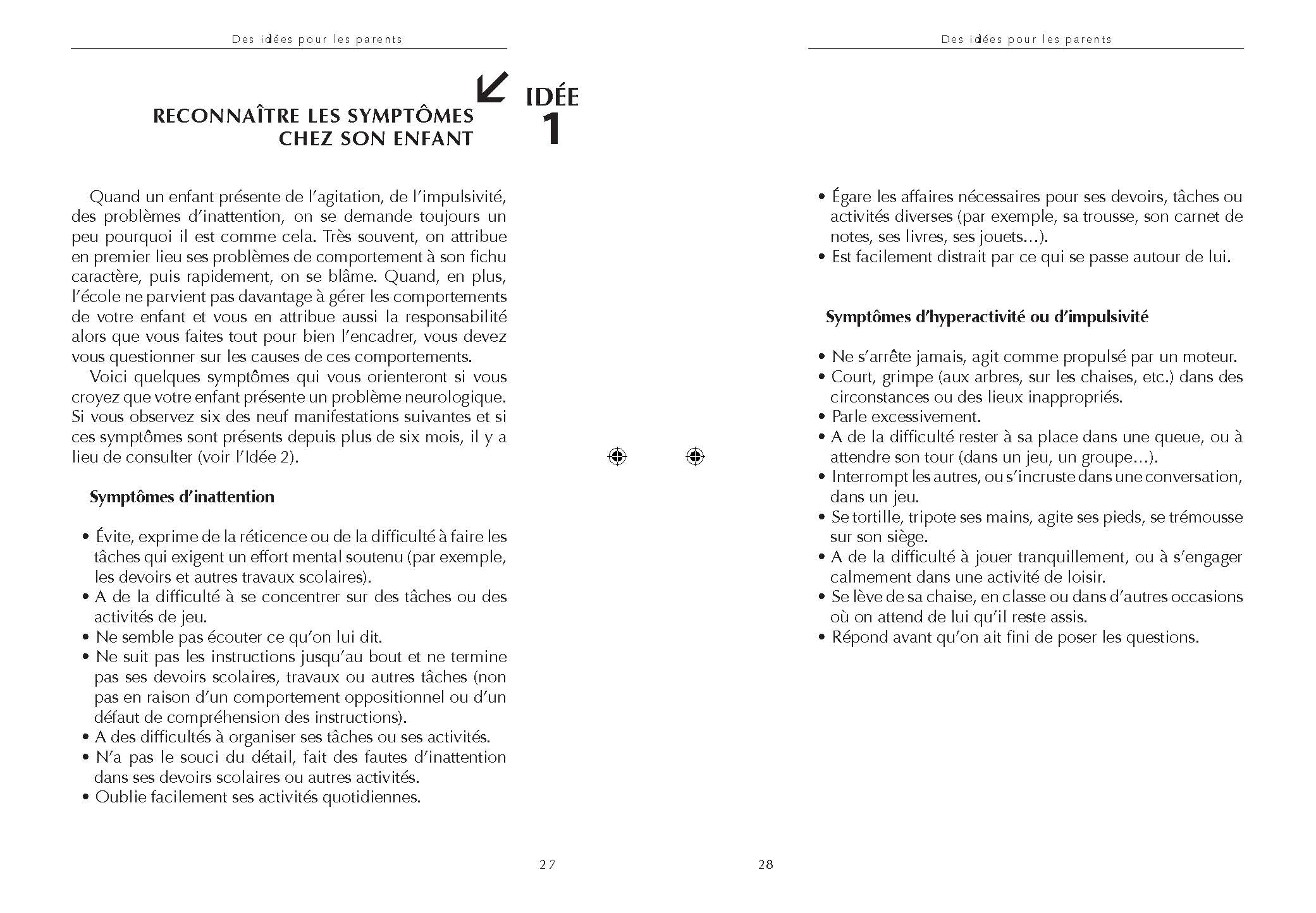 100 IDEES POUR MIEUX GERER LES TROUBLES DE L