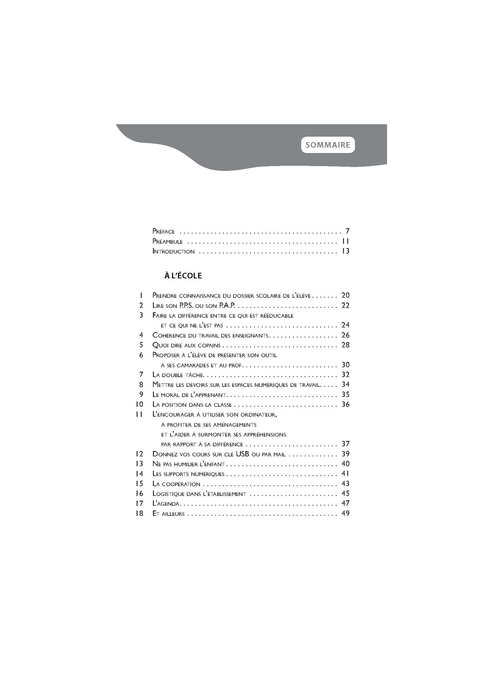 100 IDEES POUR ACCOMPAGNER UN ELEVE DYS EQUIPE D