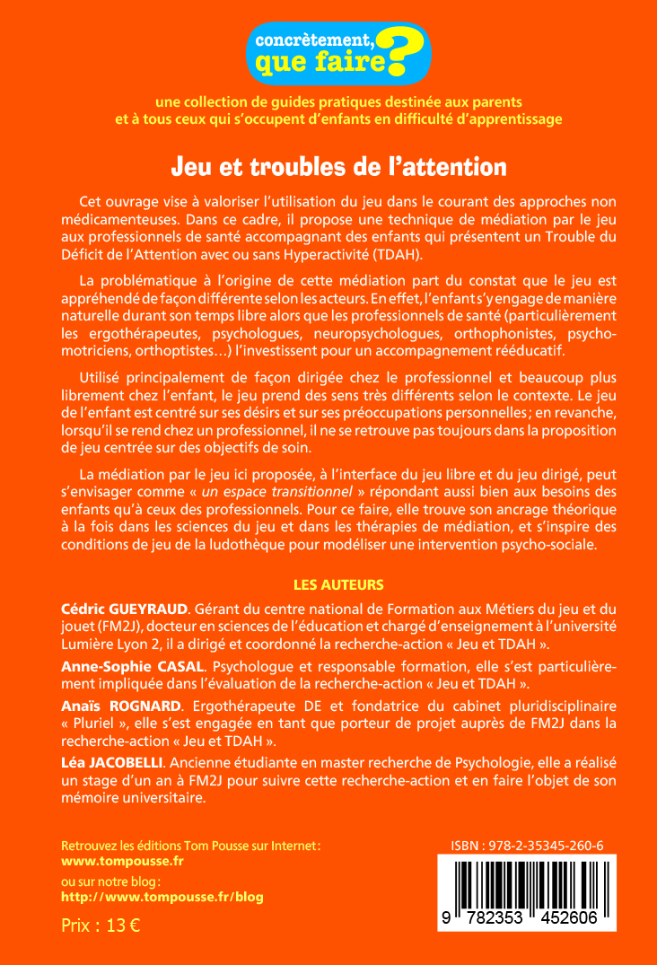 JEU ET TROUBLES DE L