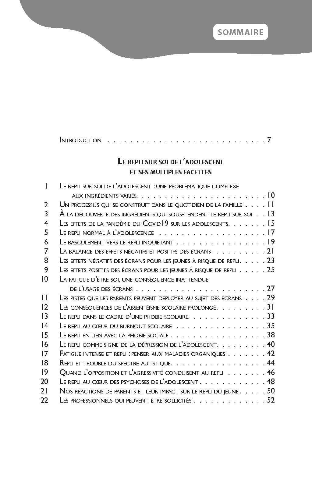 100 IDEES POUR LUTTER CONTRE LE REPLI SOCIAL DES ADOLESCENTS : PHOBIES SCOLAIRES, PHOBIE SOCIALE ET DEPRESSION DE L
