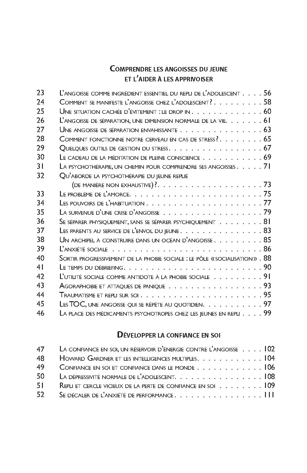 100 IDEES POUR LUTTER CONTRE LE REPLI SOCIAL DES ADOLESCENTS : PHOBIES SCOLAIRES, PHOBIE SOCIALE ET DEPRESSION DE L