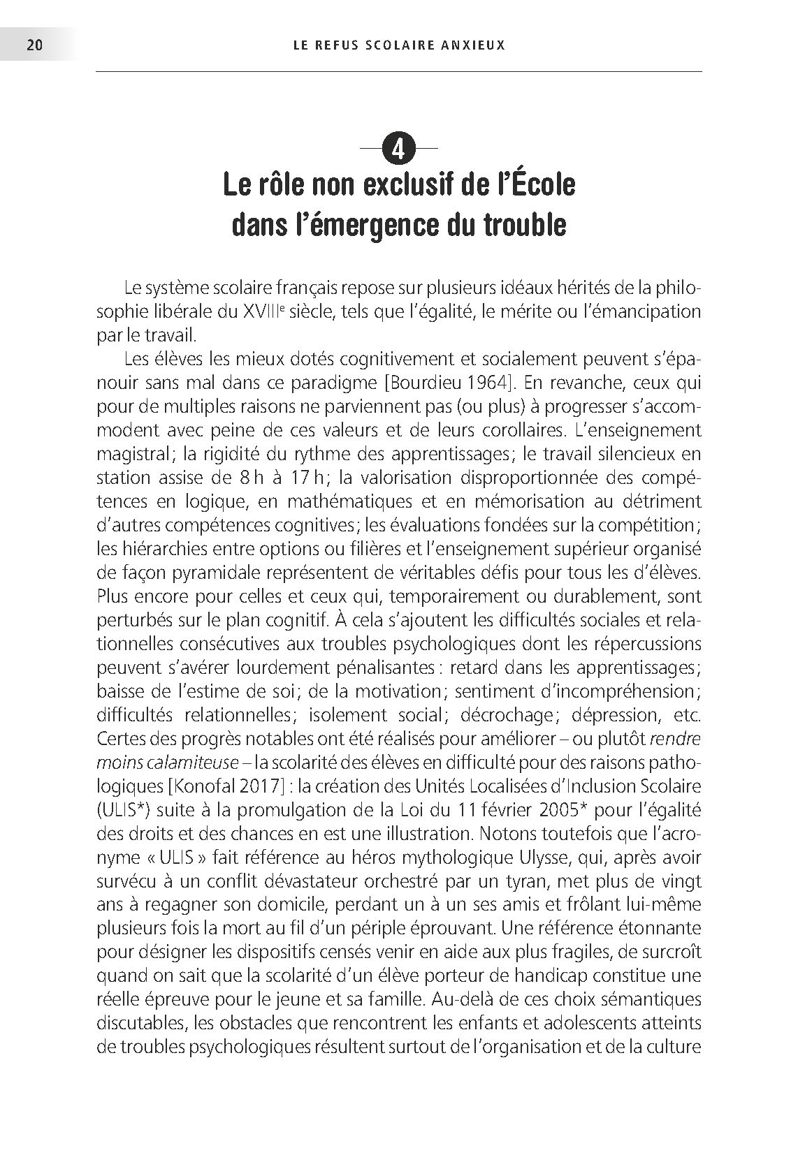 LE REFUS SCOLAIRE ANXIEUX : AGIR AU SEIN DE L