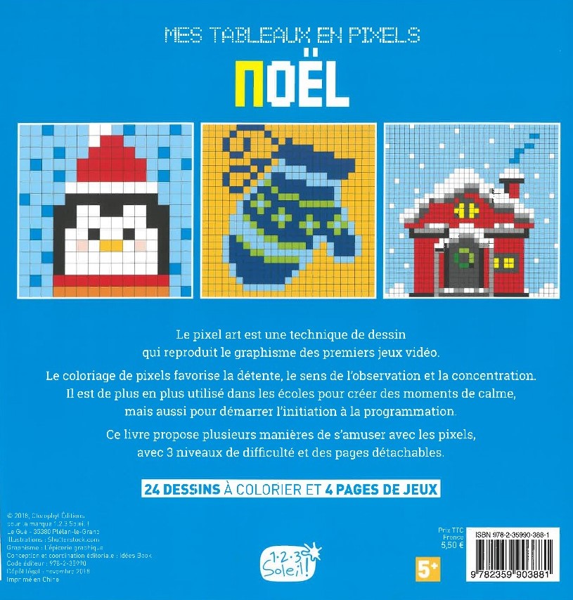 MES TABLEAUX EN PIXEL NOEL
