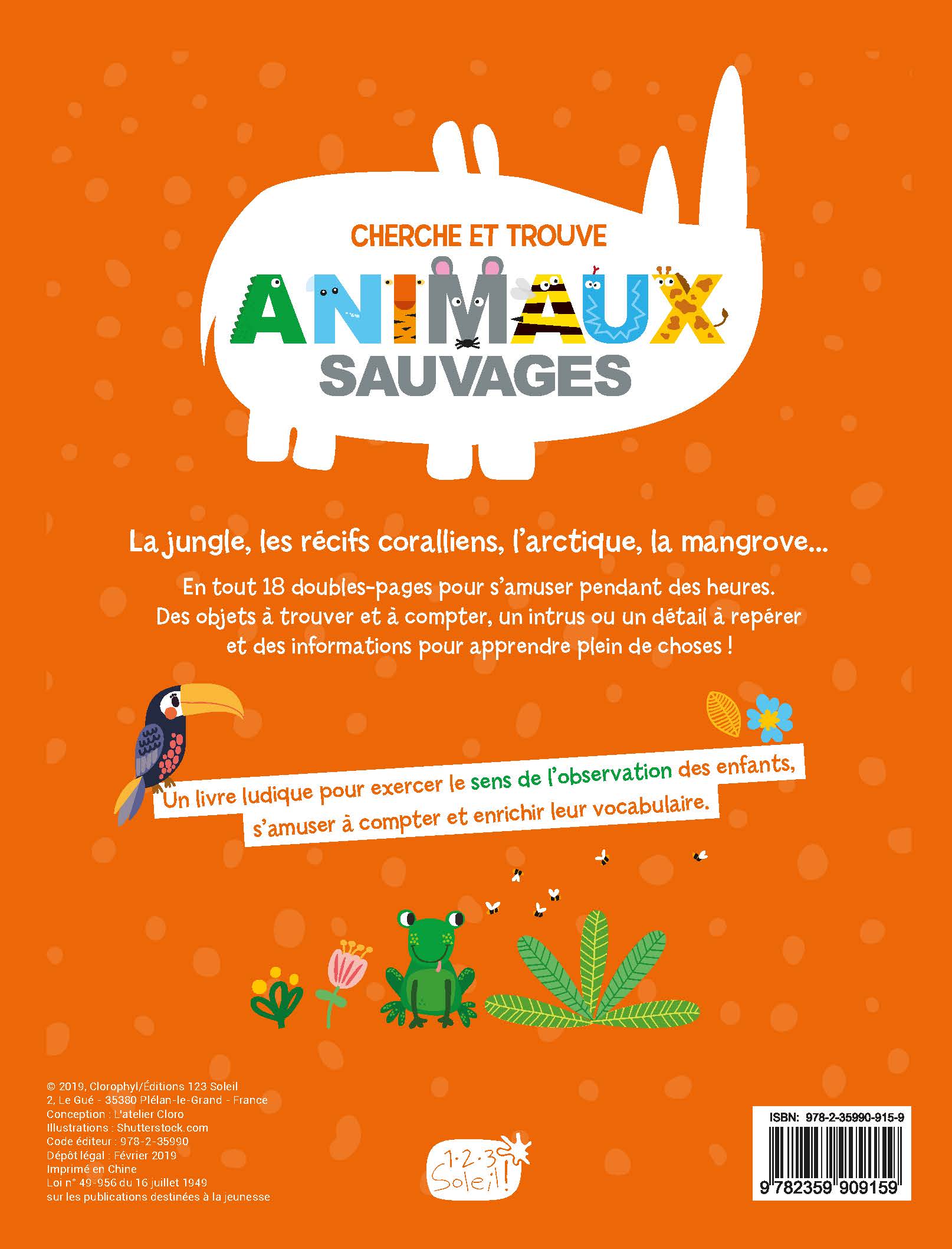 CHERCHE ET TROUVE ANIMAUX SAUVAGES 