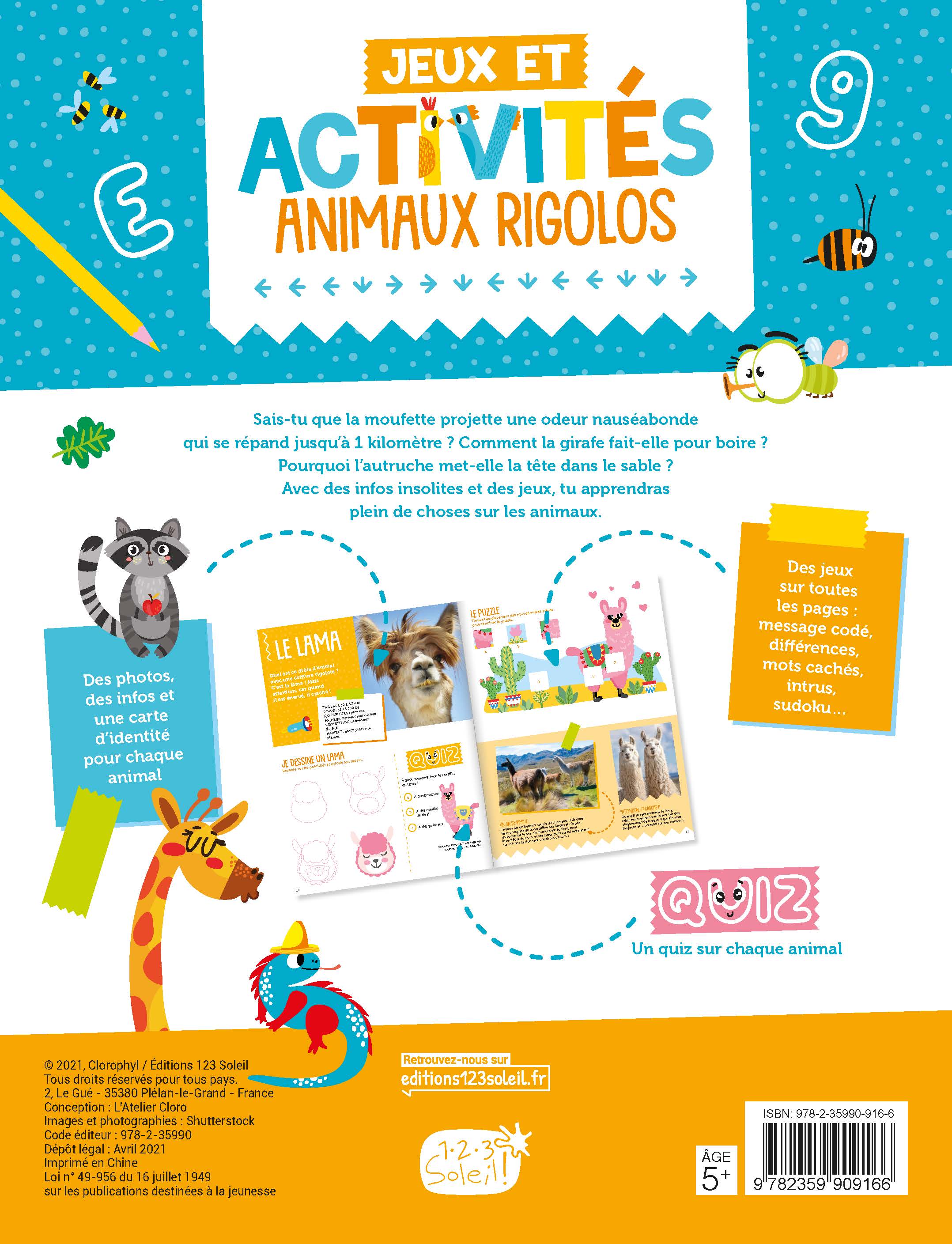 ANIMAUX RIGOLOS - JEUX ET ACTIVITES