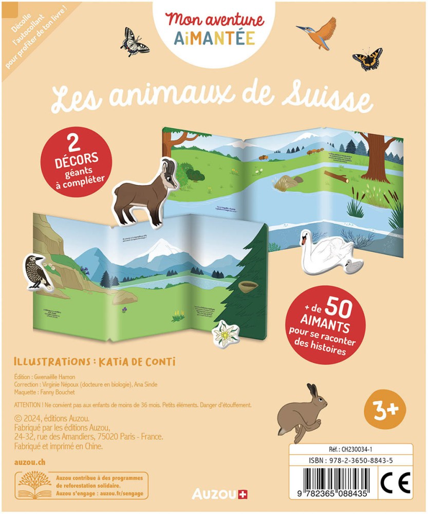 Mon Aventure Aimantée : Les Animaux De La Suisse Mon Aventure Aimantée : Les Animaux De La Suisse