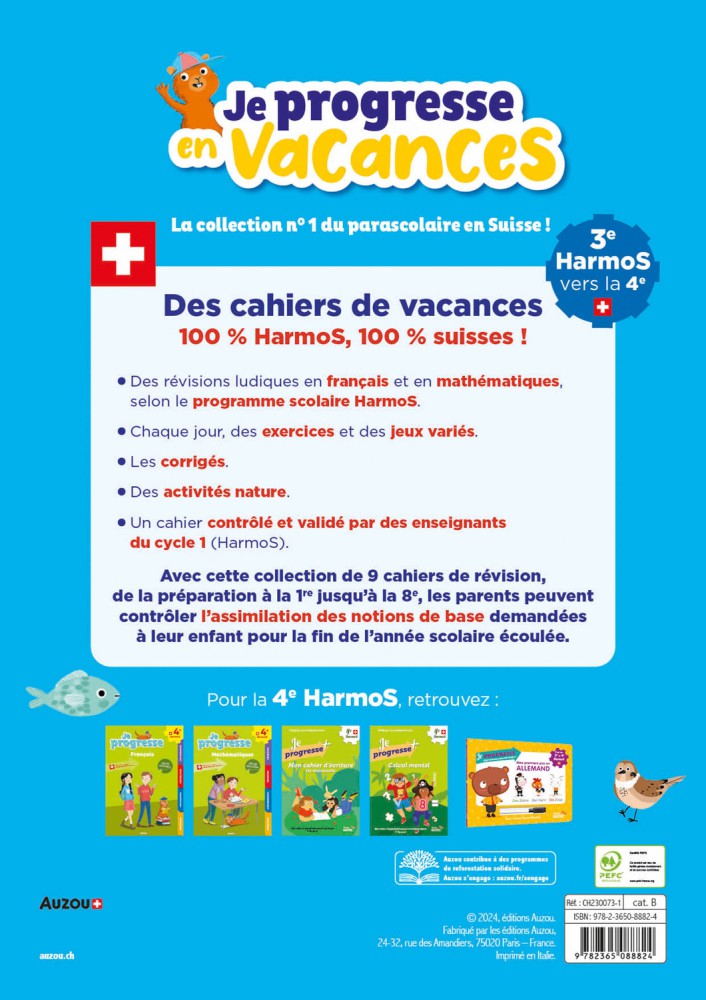 3E Harmos Vers La 4E : Français, Mathématiques, Avec Des Activités Na