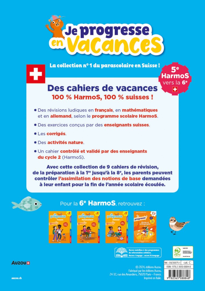 5E Harmos Vers La 6E : Français, Mathématiques, Allemand