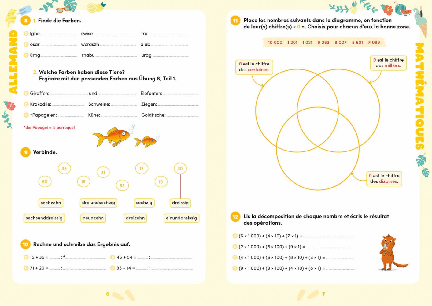 6E Harmos Vers La 7E : Français, Mathématiques, Allemand