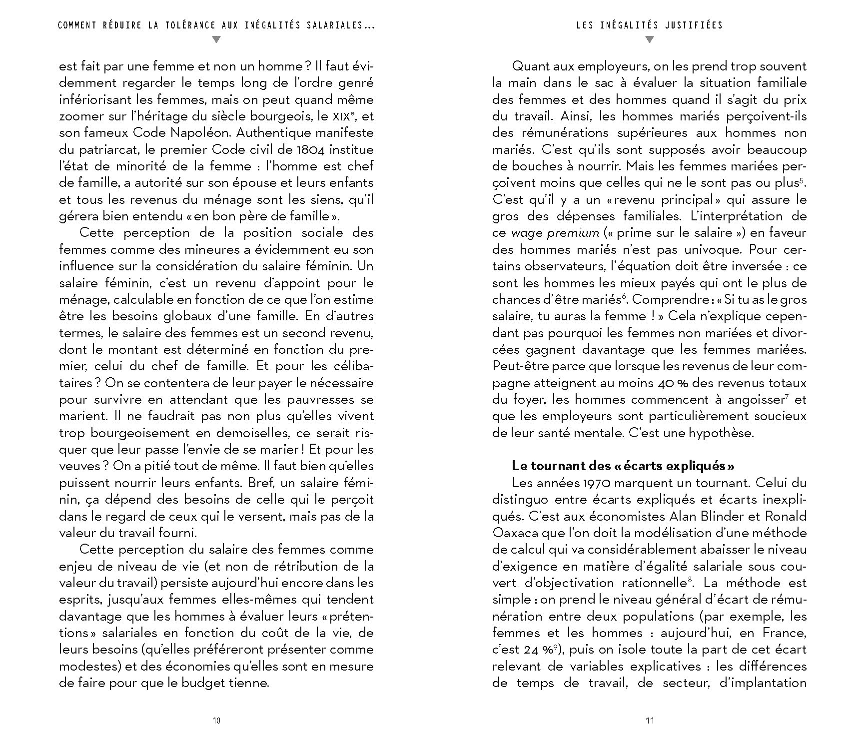 LES INEGALITES JUSTIFIEES - COMMENT MOINS PAYER LES FEMMES E