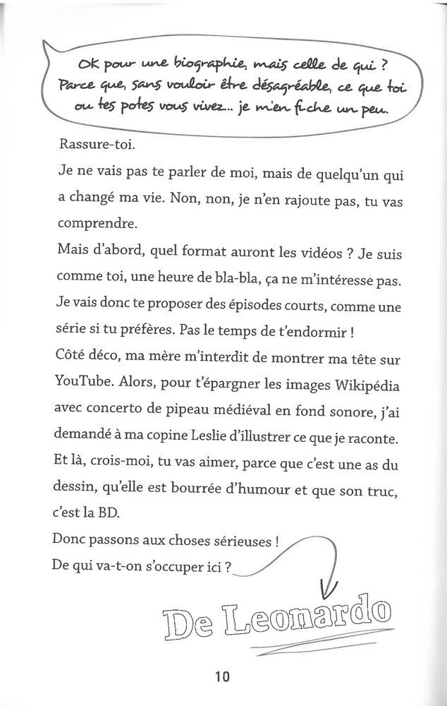 LEONARD DE VINCI VU PAR UNE ADO