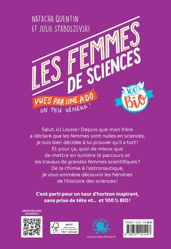 LES FEMMES DE SCIENCES VUES PAR UNE ADO UN PEU VENERE !