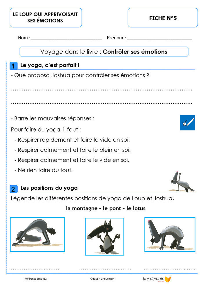 LECTURE SUIVIE - LOUP EMOTIONS (FICHIER SEUL)