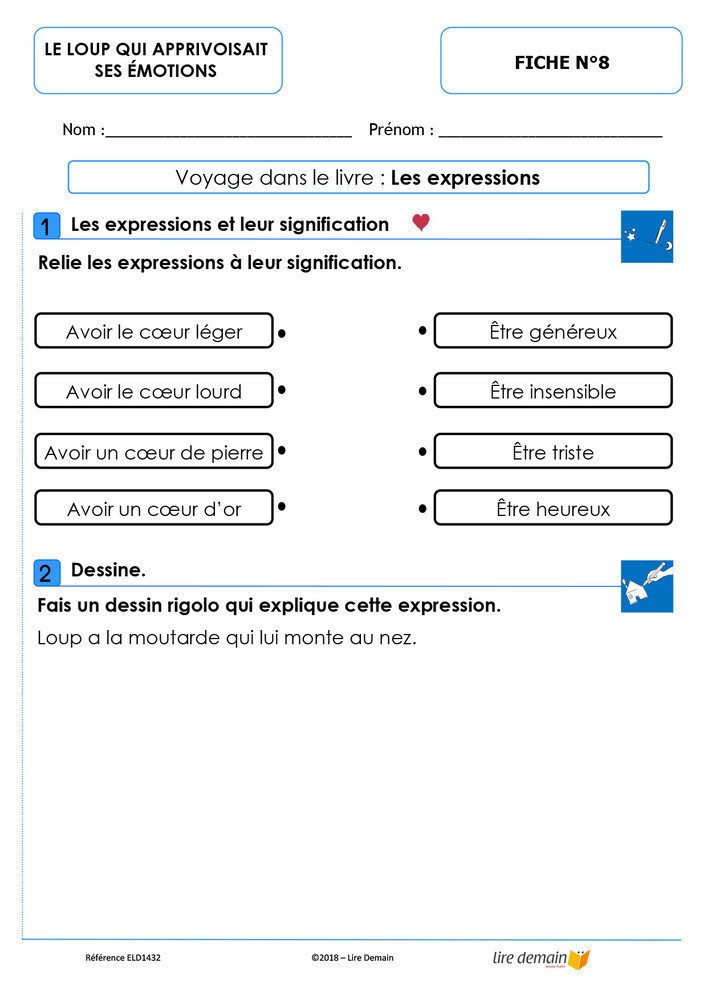 LECTURE SUIVIE - LOUP EMOTIONS (FICHIER SEUL)