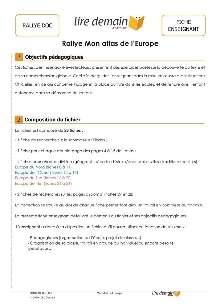 RALLYE DOC - MON ATLAS DE L