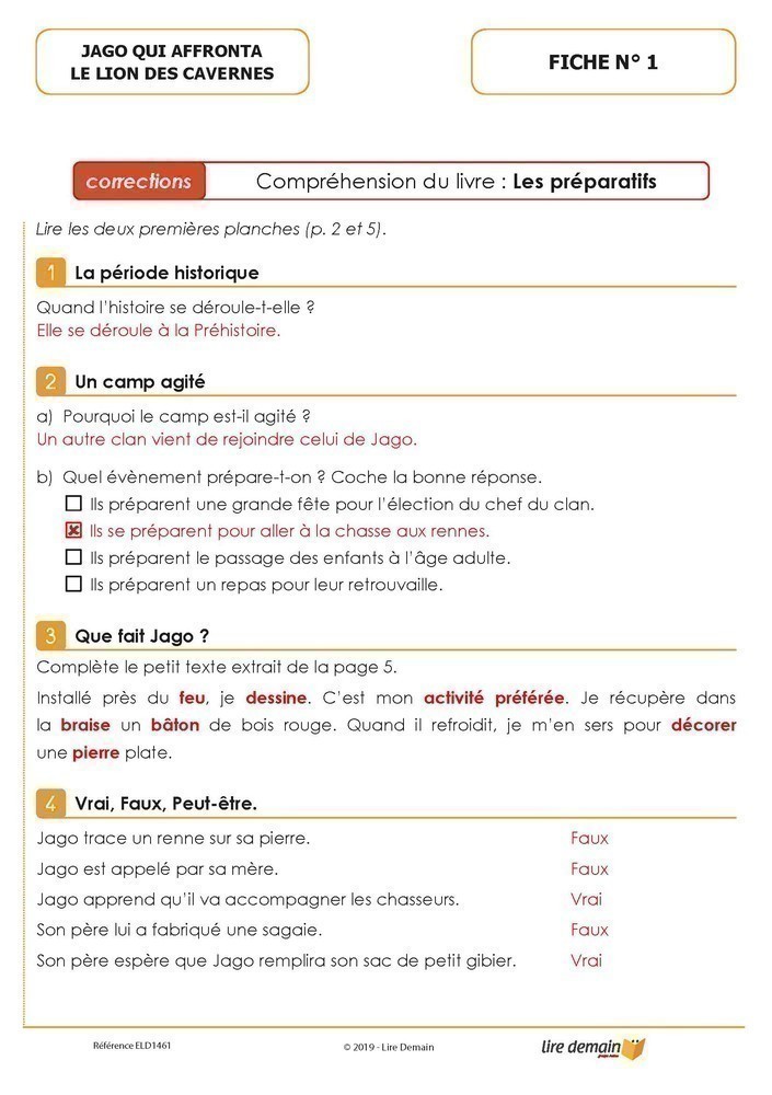 LECTURE SUIVIE - LA VERITABLE HISTOIRE DE JAGO (FICHIER SEUL)