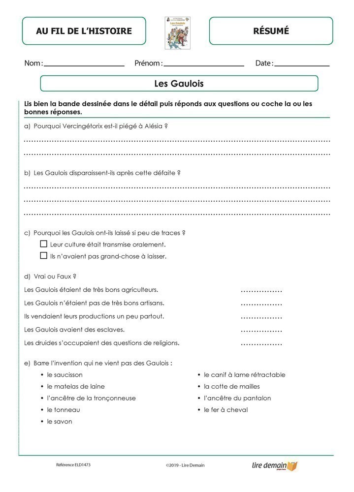 RALLYE LECTURE BD - AU FIL DE L