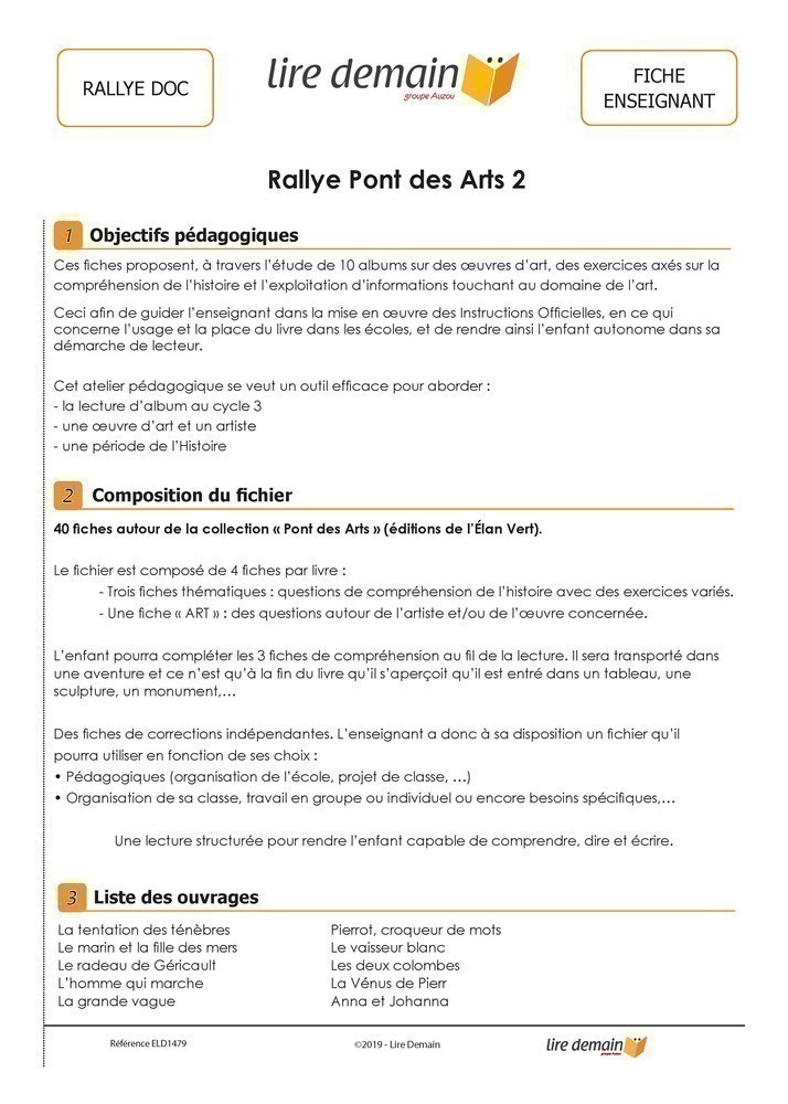 RALLYE DOC - PONT DES ARTS N2 (FICHIER SEUL)
