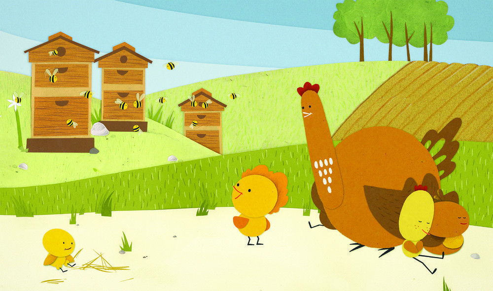 KAMISHIBAI LE PETIT POUSSIN ROUX