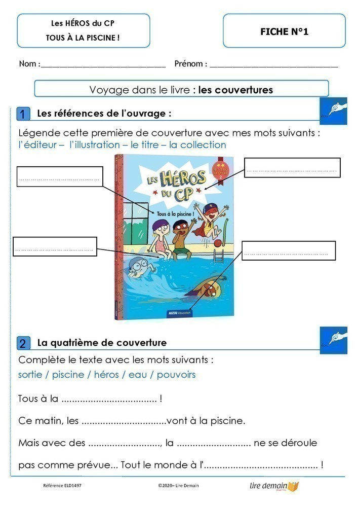 LECTURE SUIVIE - HEROS DU CP - TOUS A LA PISCINE N.2 (FICHIER SEUL)