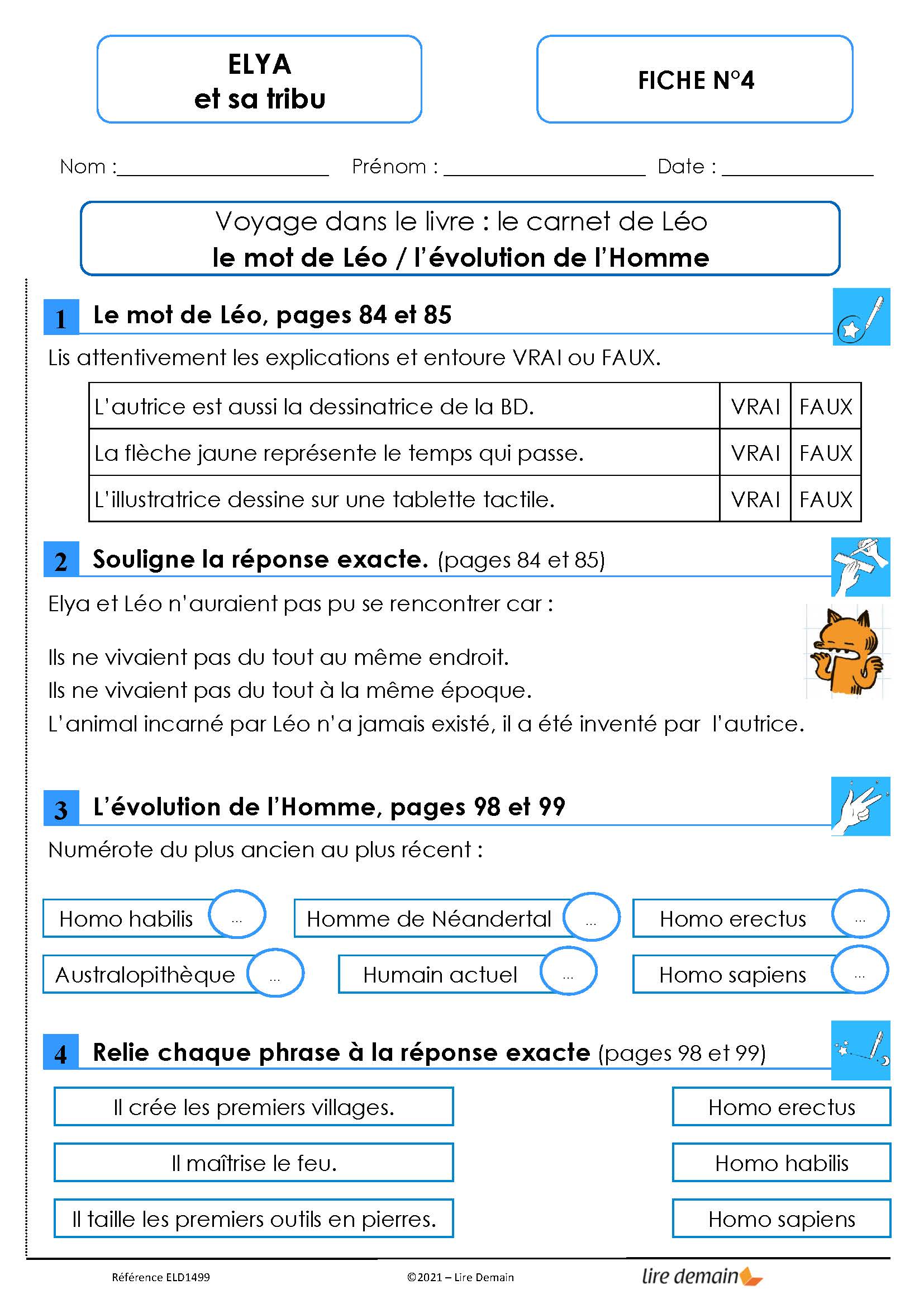 LECTURE SUIVIE - ELYA ET SA TRIBU (25 EX)