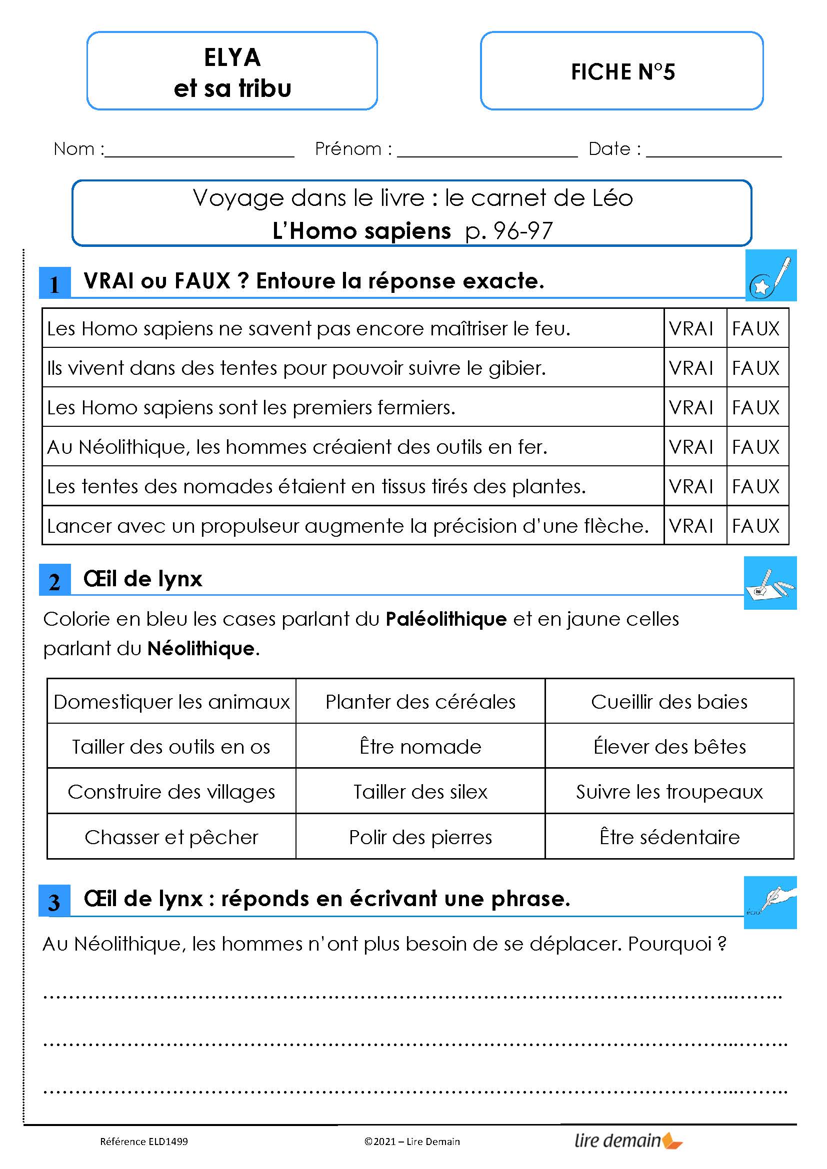 LECTURE SUIVIE - ELYA ET SA TRIBU (25 EX)