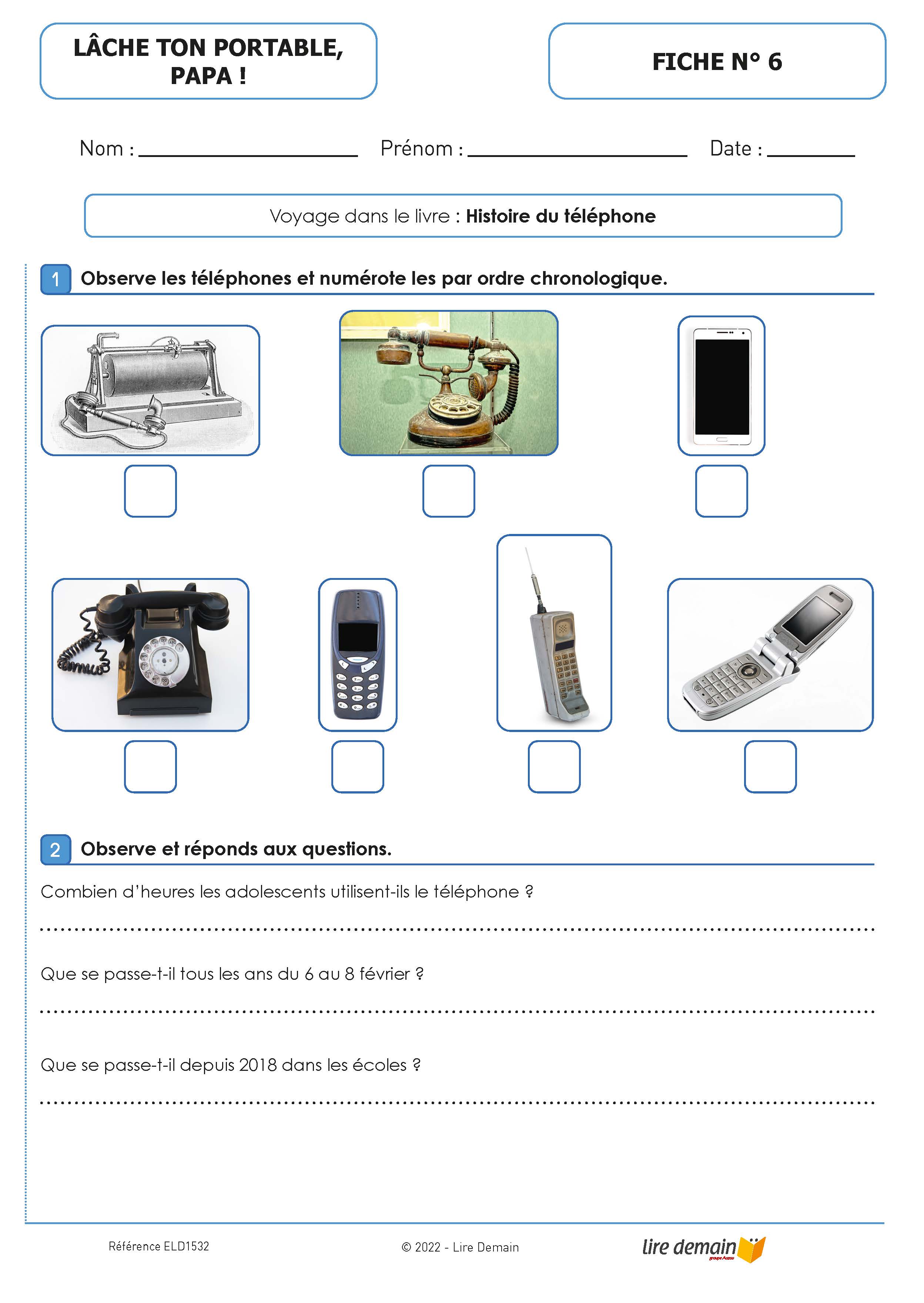 LECTURE SUIVIE - LACHE TON PORTABLE PAPA (FICHIER SEUL)