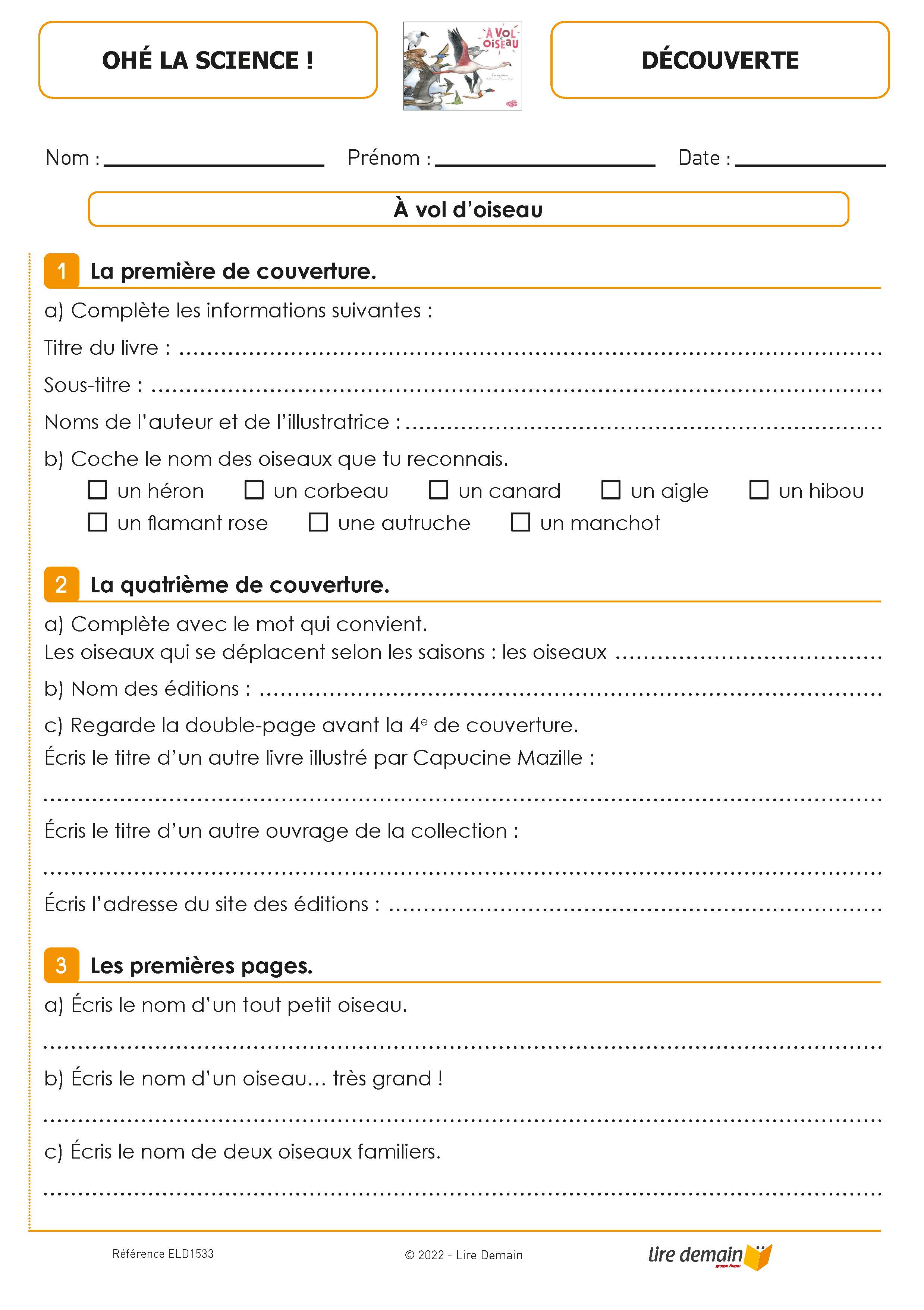 RALLYE DOC - OHE LA SCIENCE (FICHIER SEUL)