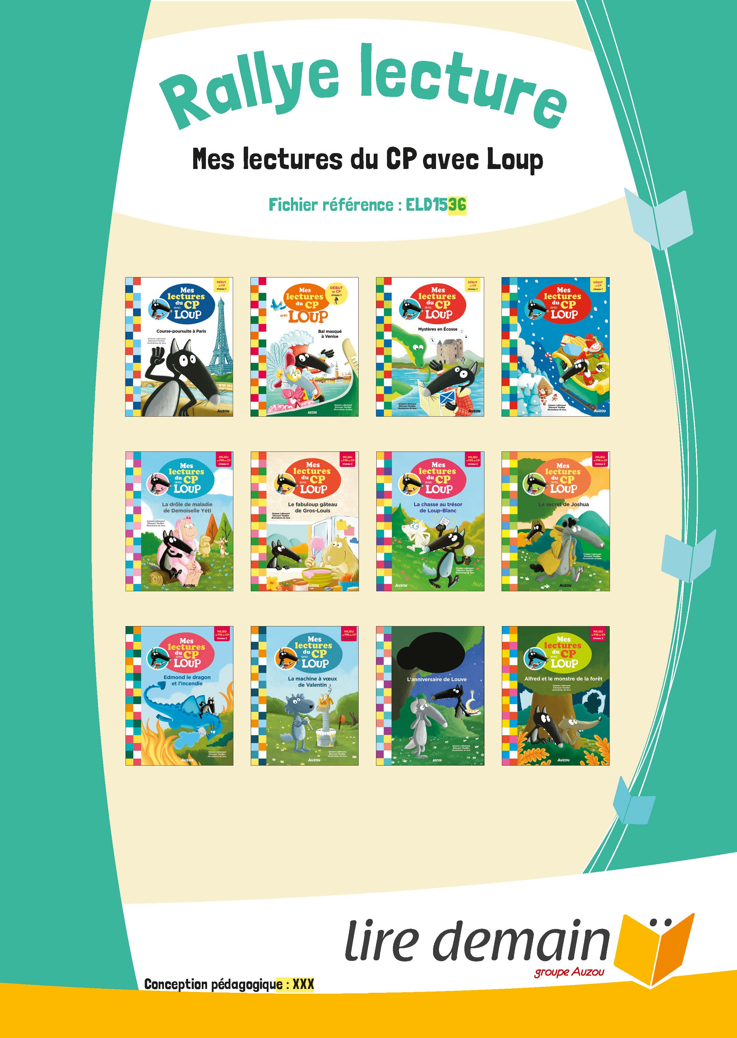 RALLYE LECTURE - MES LECTURES DU CP AVEC LOUP (FICHIER SEUL)