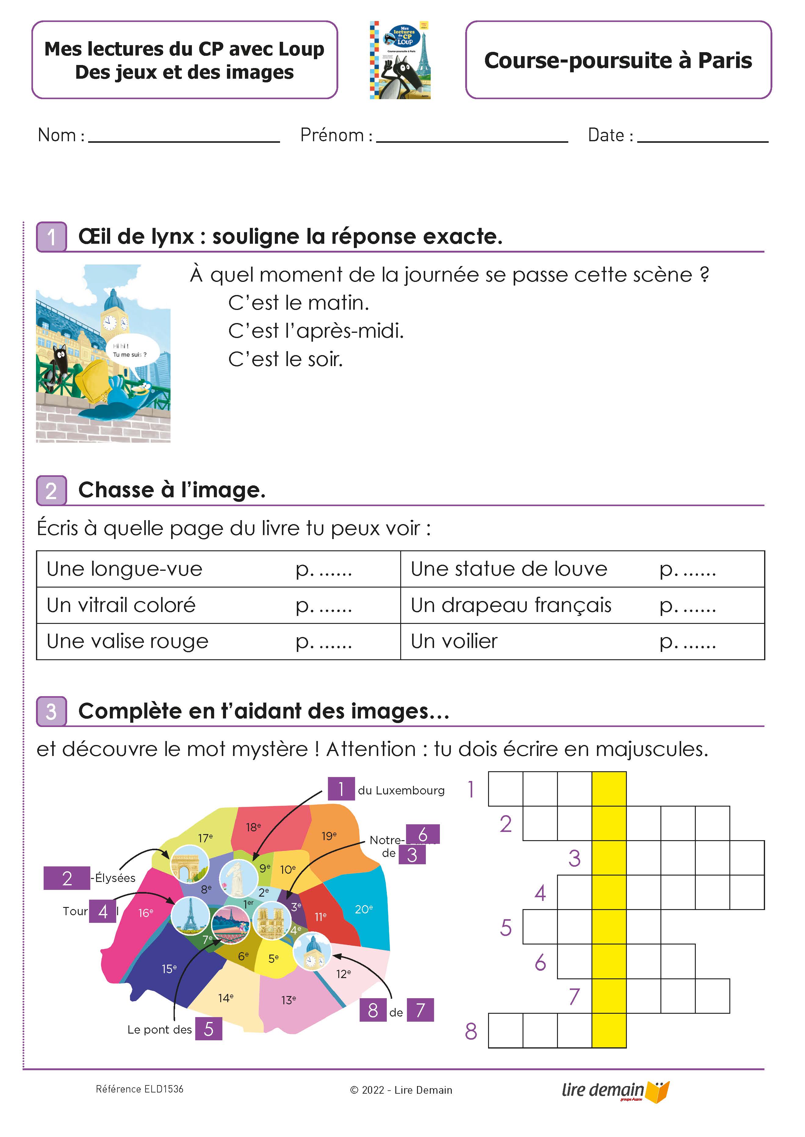 RALLYE LECTURE - MES LECTURES DU CP AVEC LOUP (FICHIER SEUL)