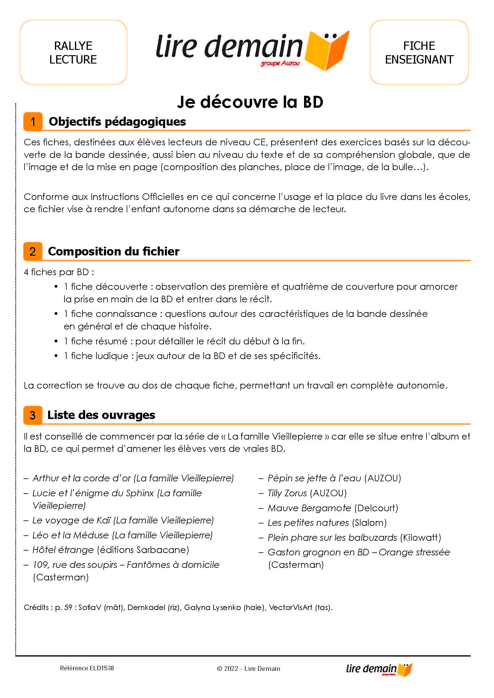 RALLYE LECTURE - JE DECOUVRE LA BD