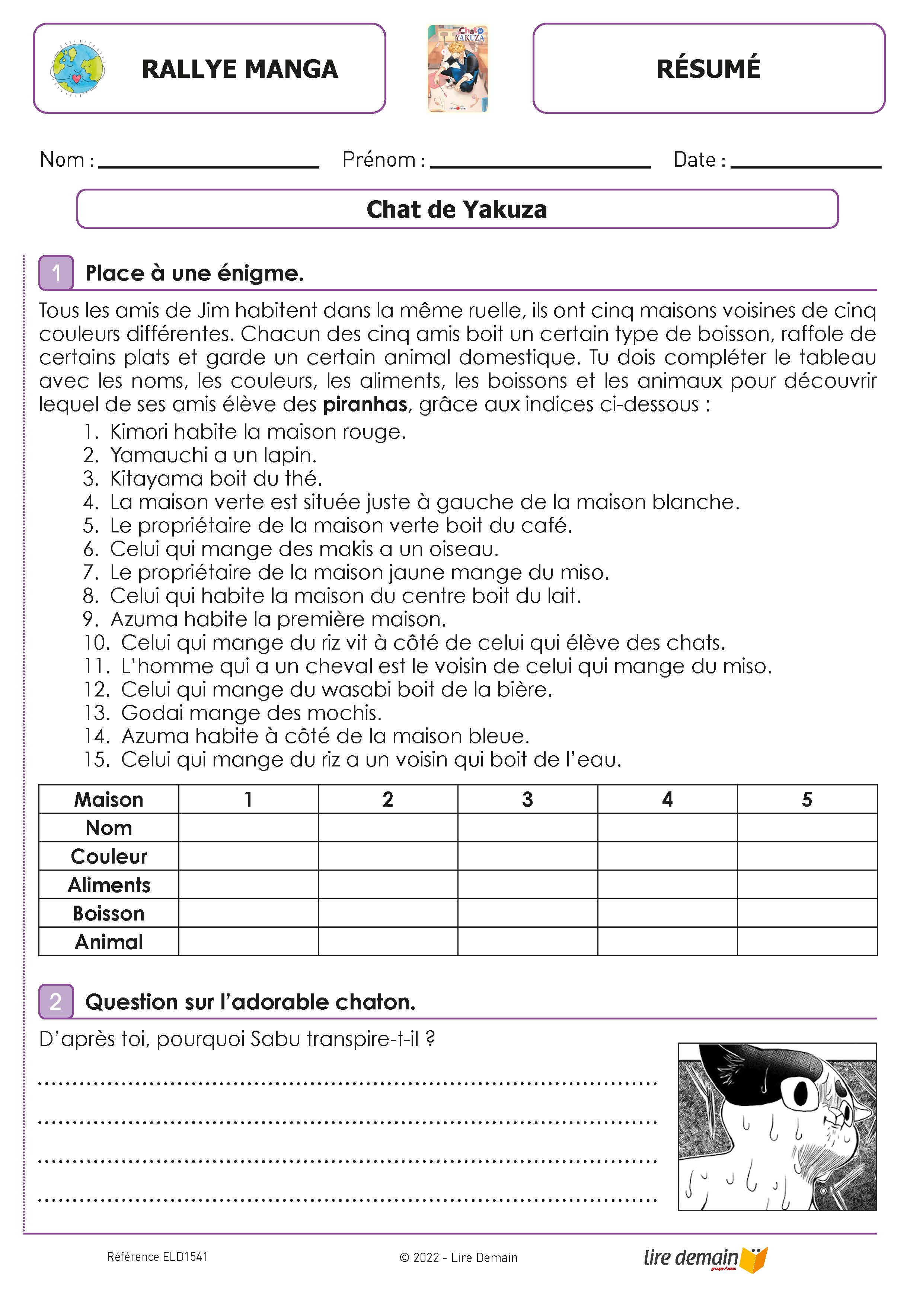 RALLYE LECTURE - MANGAS (FICHIER SEUL)