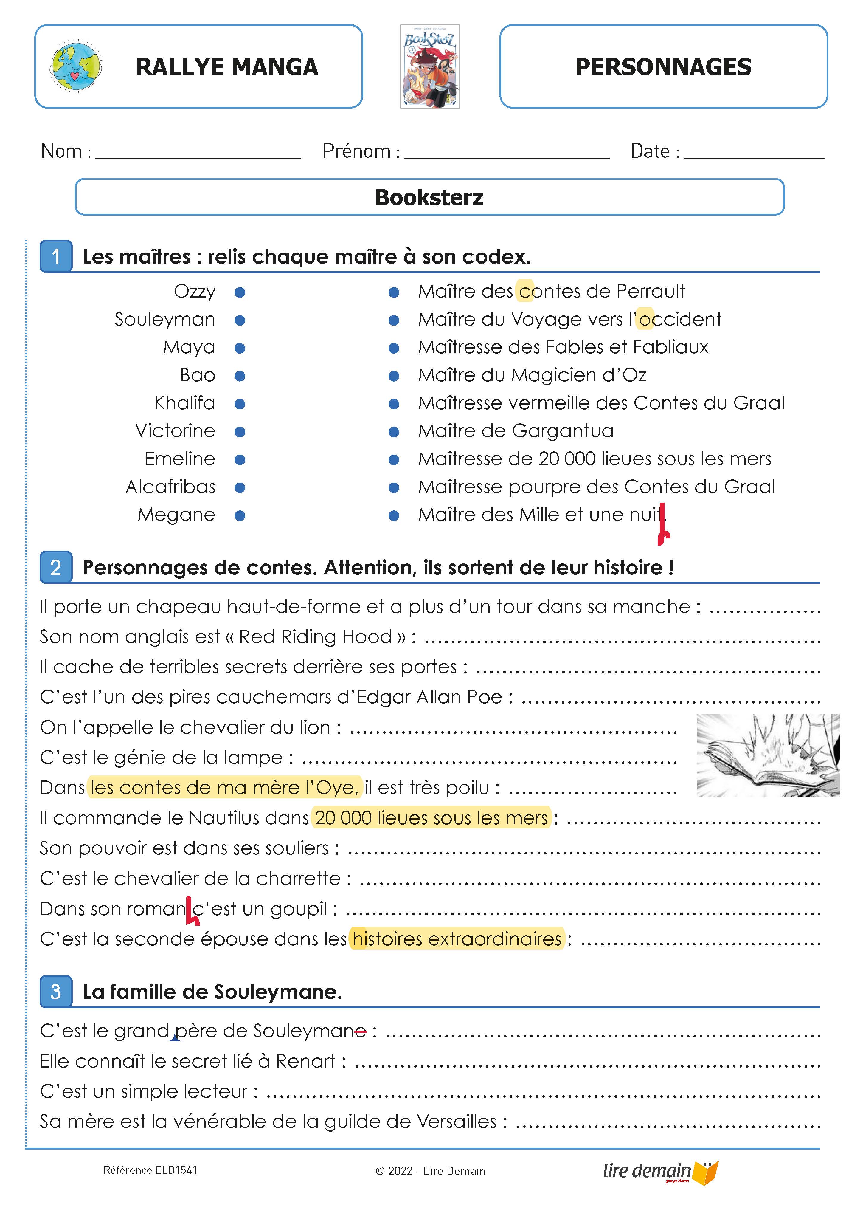 RALLYE LECTURE - MANGAS (FICHIER SEUL)