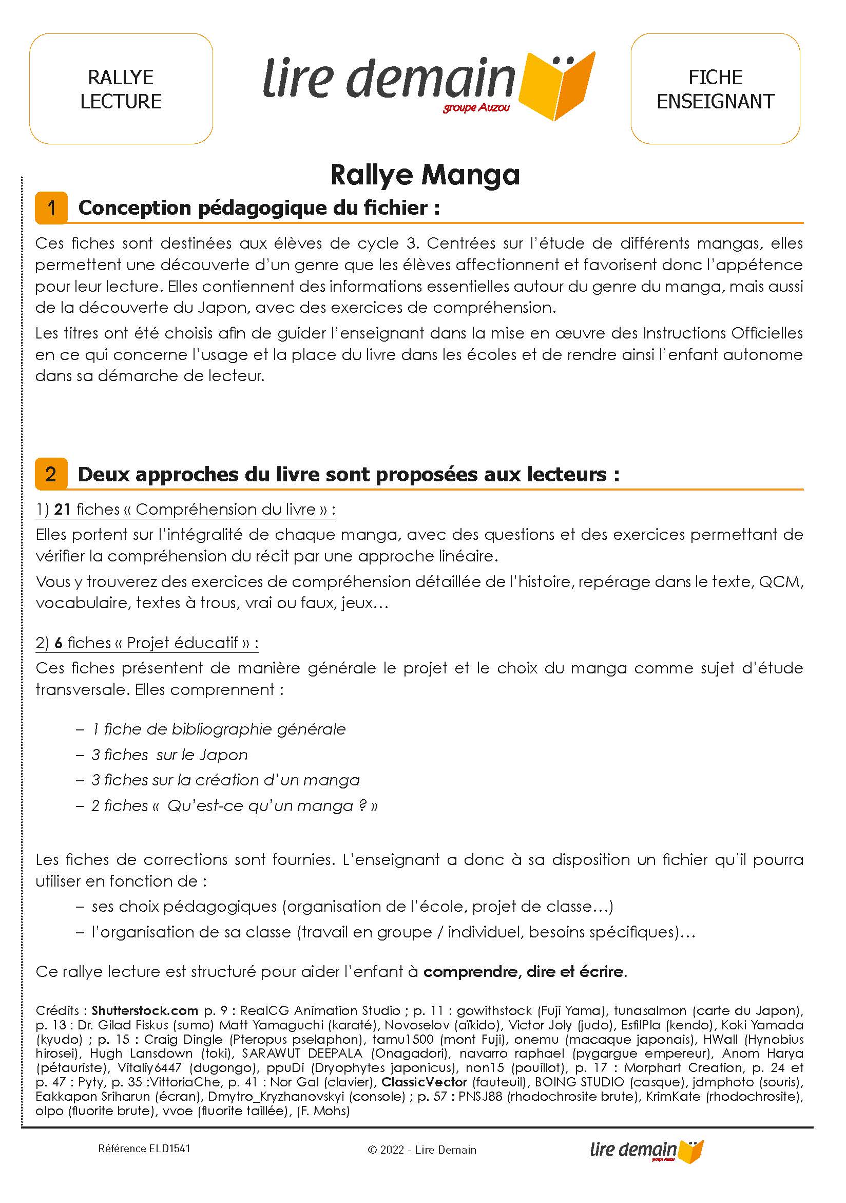 RALLYE LECTURE - MANGAS (FICHIER SEUL)