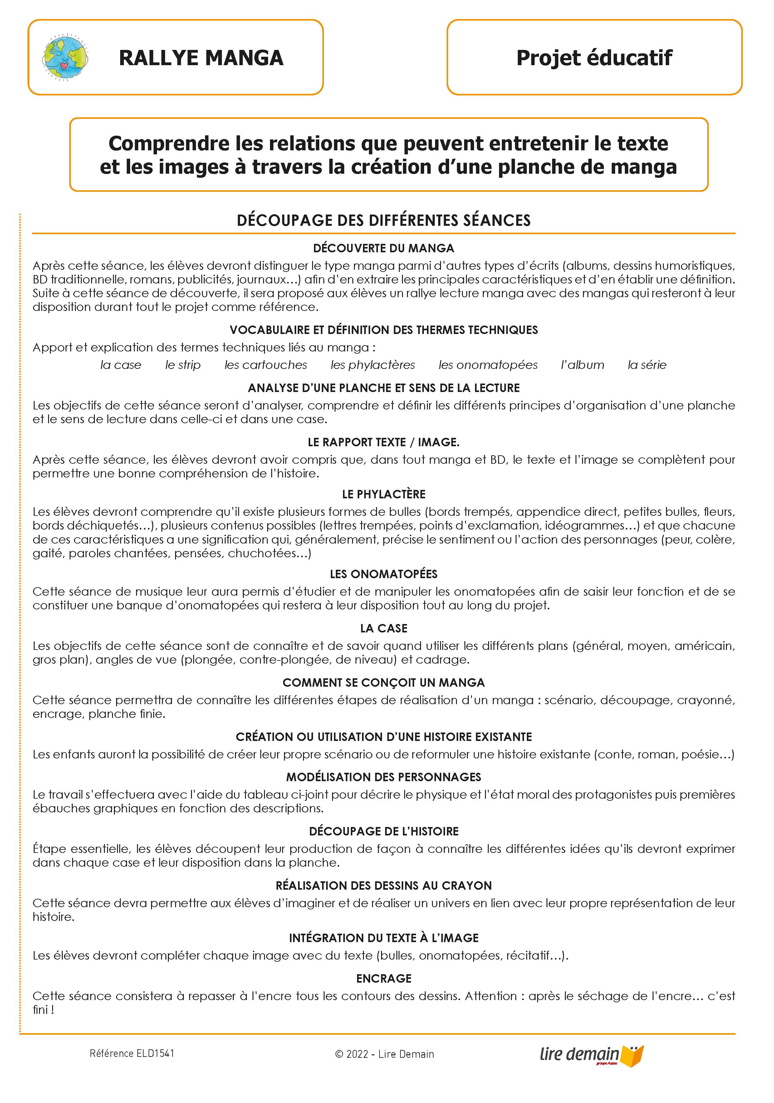 RALLYE LECTURE - MANGAS (FICHIER SEUL)