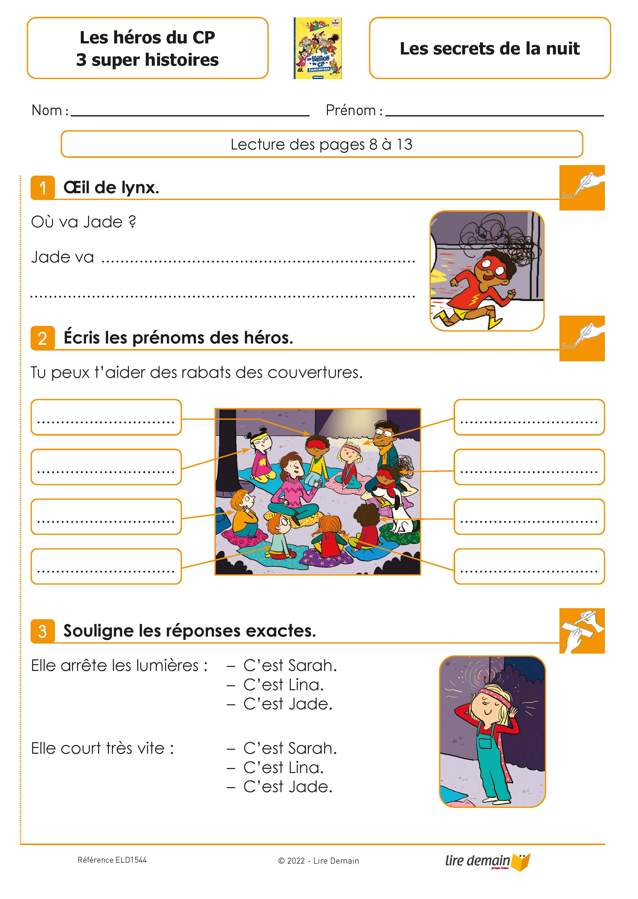 LECTURE SUIVIE - HEROS DU CP 3 SUPER HISTOIRES (FICHIER SEUL)